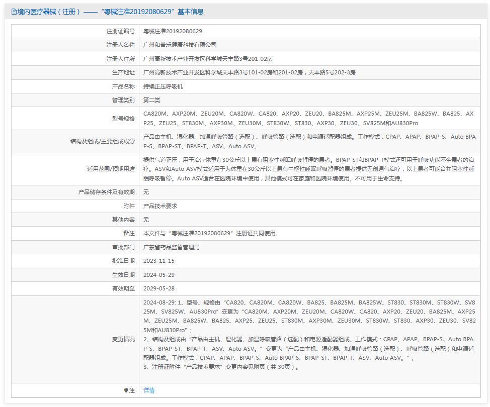 和普樂持續(xù)正壓呼吸機CA820W 和普樂持續(xù)正壓呼吸機CA820W